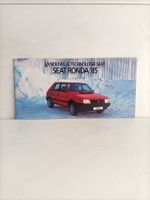 Brochure Catalogue Seat Ronda 1985