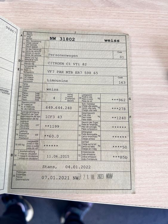 Citroën Automobili: Citroen C1 1.2 VTi SWISS&ME Mit MFK – Usato da Altishofen venduto da DDDM 5