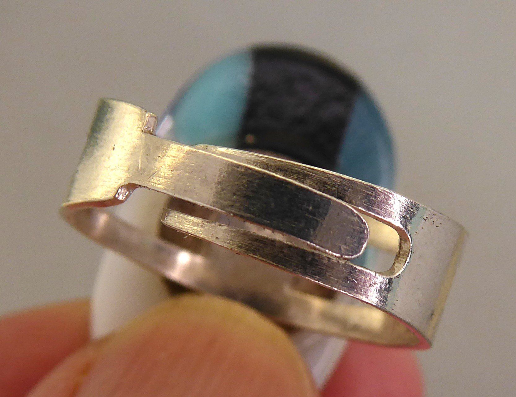 Anelli: Ring 925 Silber, mit synthetischem Stein – Usato da Muri AG venduto da Lineli2020 7