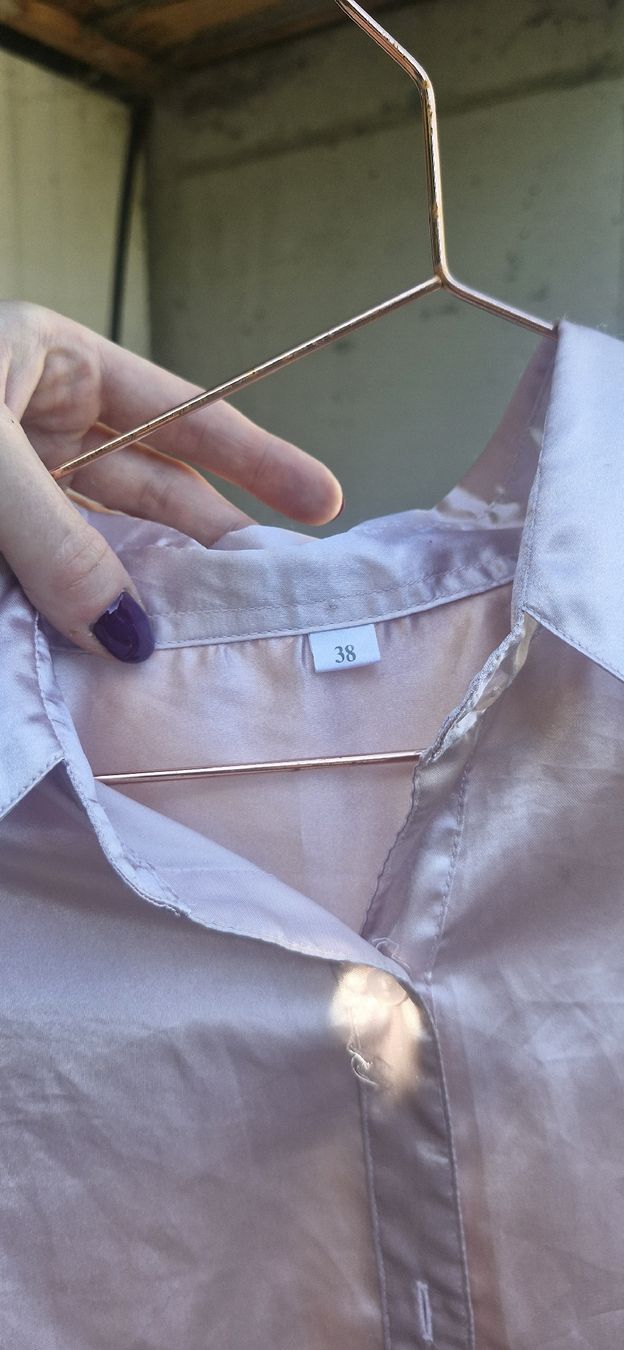 Camicette: Satinbluse Rosé Gr. 38, Sommerliche Elegan – Usato da Wohlen b. Bern venduto da lau_7vcp 3