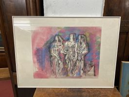 Tableau original encadré, Art contemporain unique! (50)