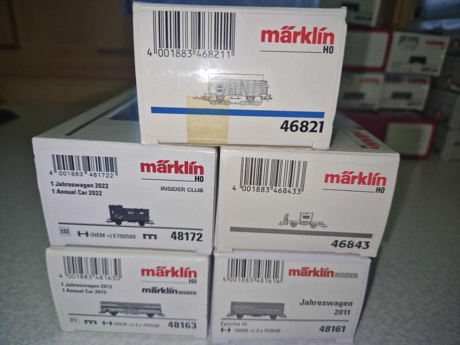 Märklin Modellini di ferrovie: 5 wagons de marque Marklin – Usato da Crésuz venduto da lechat07 3