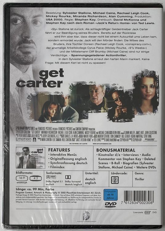 Tutti i DVDs: get carter, die Warheit tut weh – Nuovo e nell'imballaggio originale da Flums venduto da Asquillo 1