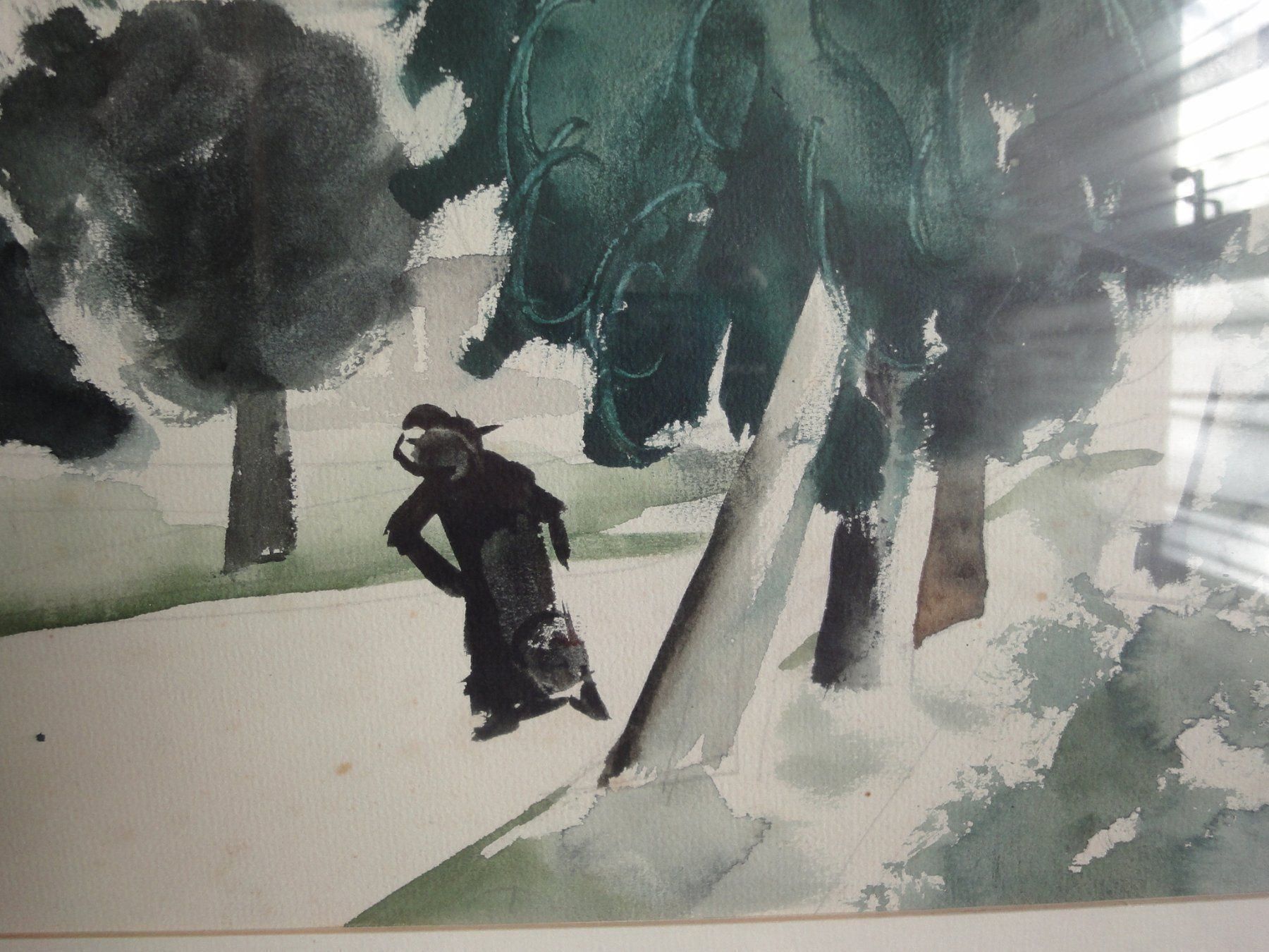 Dipinti: Funk   "Spaziergang" - Aquarell – Usato da Biel/Bienne venduto da 07helios032 2