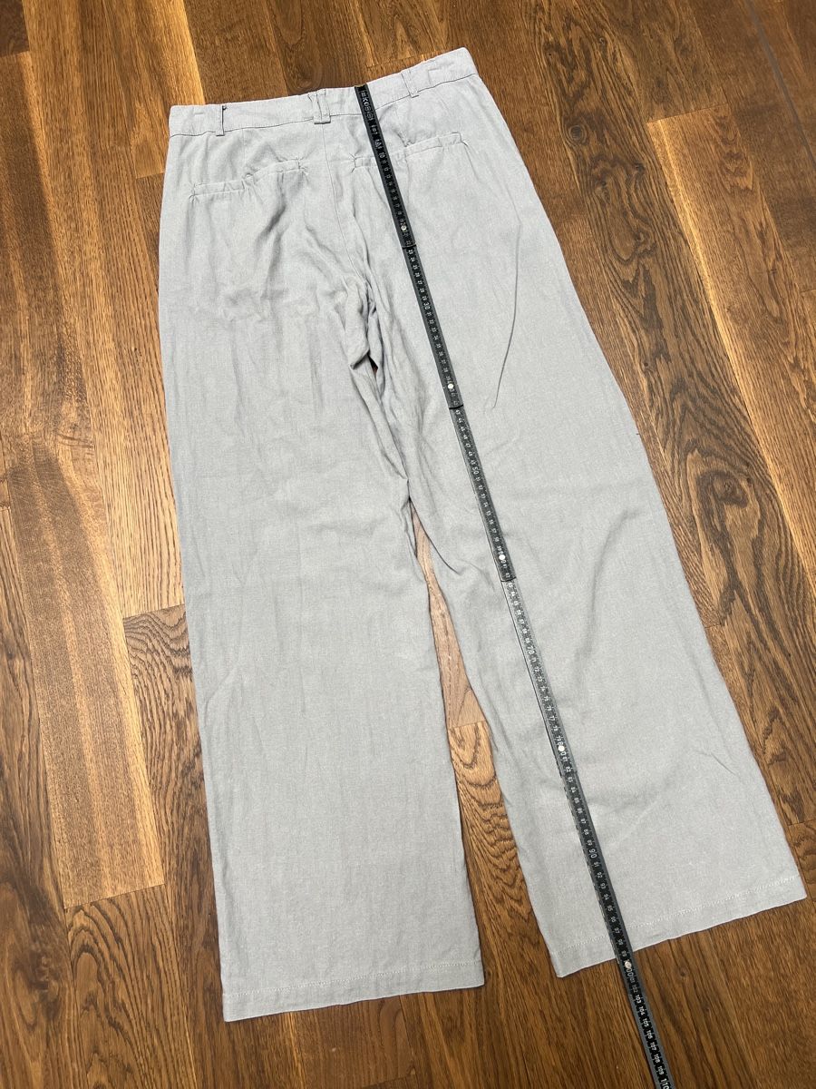 Pantaloni: Leichte Leinen/Baumwolle Hosen Gr. 36, M "Motel" Grau-blau – Usato da HORGEN venduto da vladibarca10 3