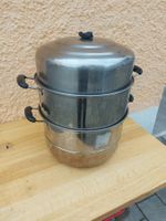 Dampfkochtopf aus Edelstahl - Gemuese schonend garen!