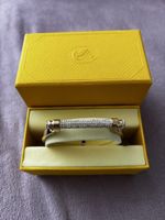 Swarovski Armreif Goldfarben mit Kristallbesatz – sehr guter