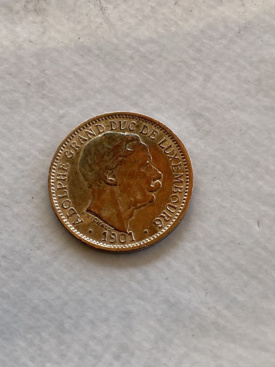 Tutti le monete: Luxembourg - 10 centimes - 1901 – Usato da Payerne venduto da Mike1682 1