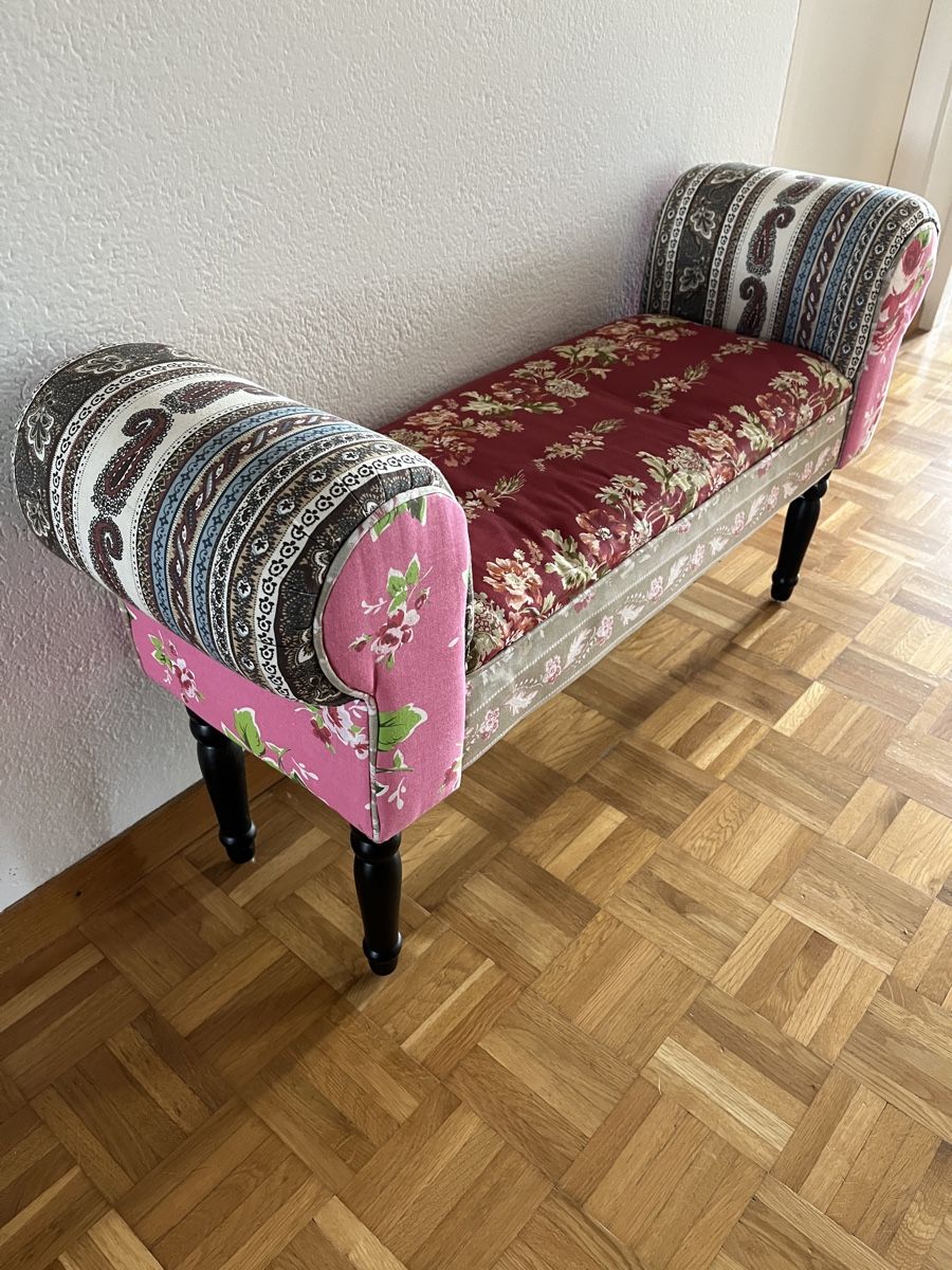Panchine: Sitzbank mit buntem Stoffbezug – Usato da Pfaffhausen venduto da hitsch.kuhn 1