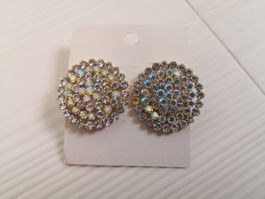 🤩ZARA STRASS OHRRINGE GOLD-FARBIG