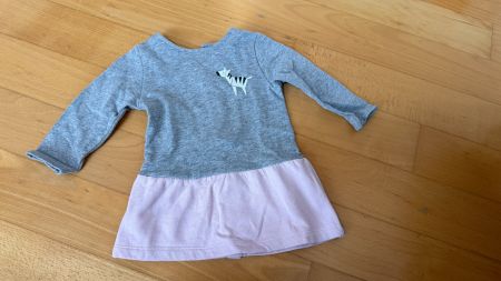 Süesses Baby Kleid mit Zebra, Grösse 74/80