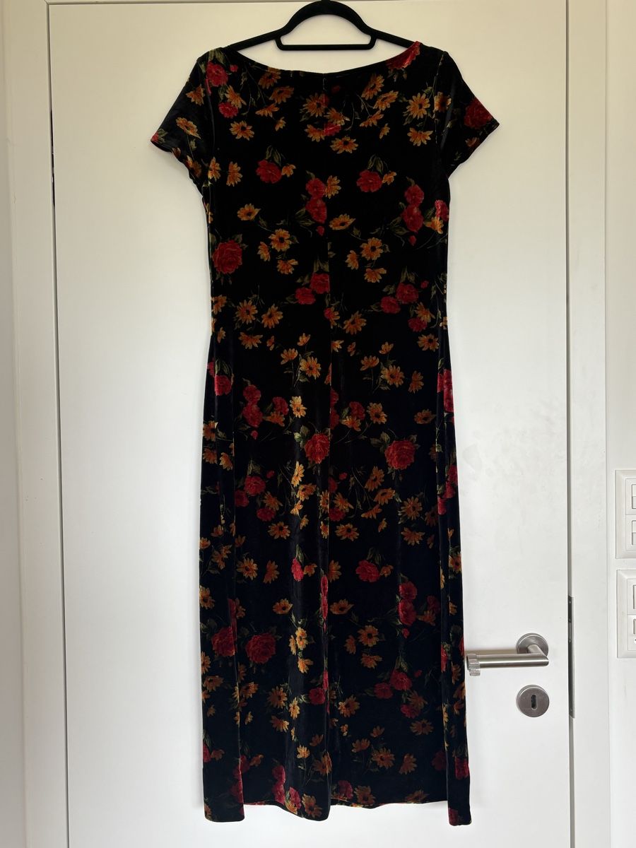 Robes: Vintage velvet flower dress Maggy London good state – Neuf (Voir description) à Prilly par mai_ktw8 3
