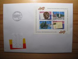 Schweiz FDC 1990 C5 Helvetia Geneve Block