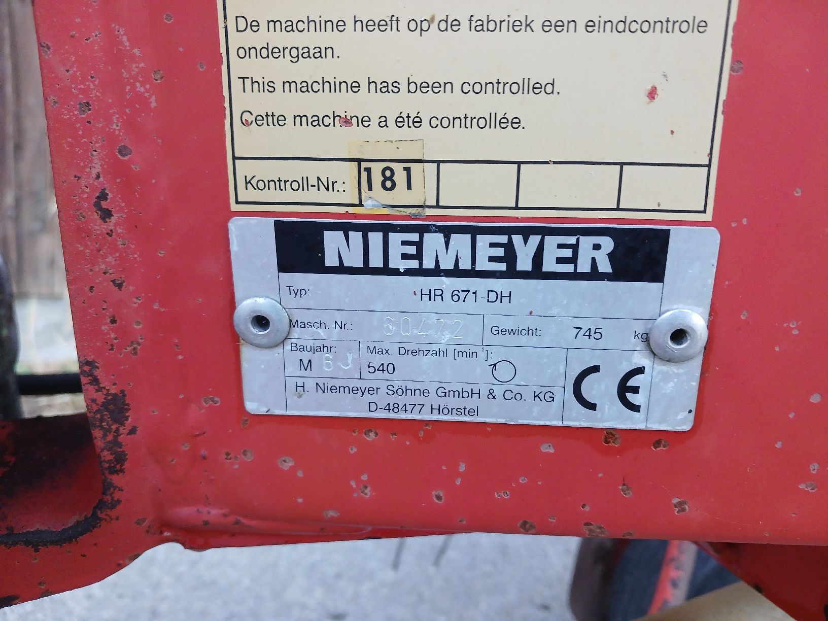 Tutte le macchine: Kreiselheuer Niemeyer – Usato da Krinau venduto da P.grob 4