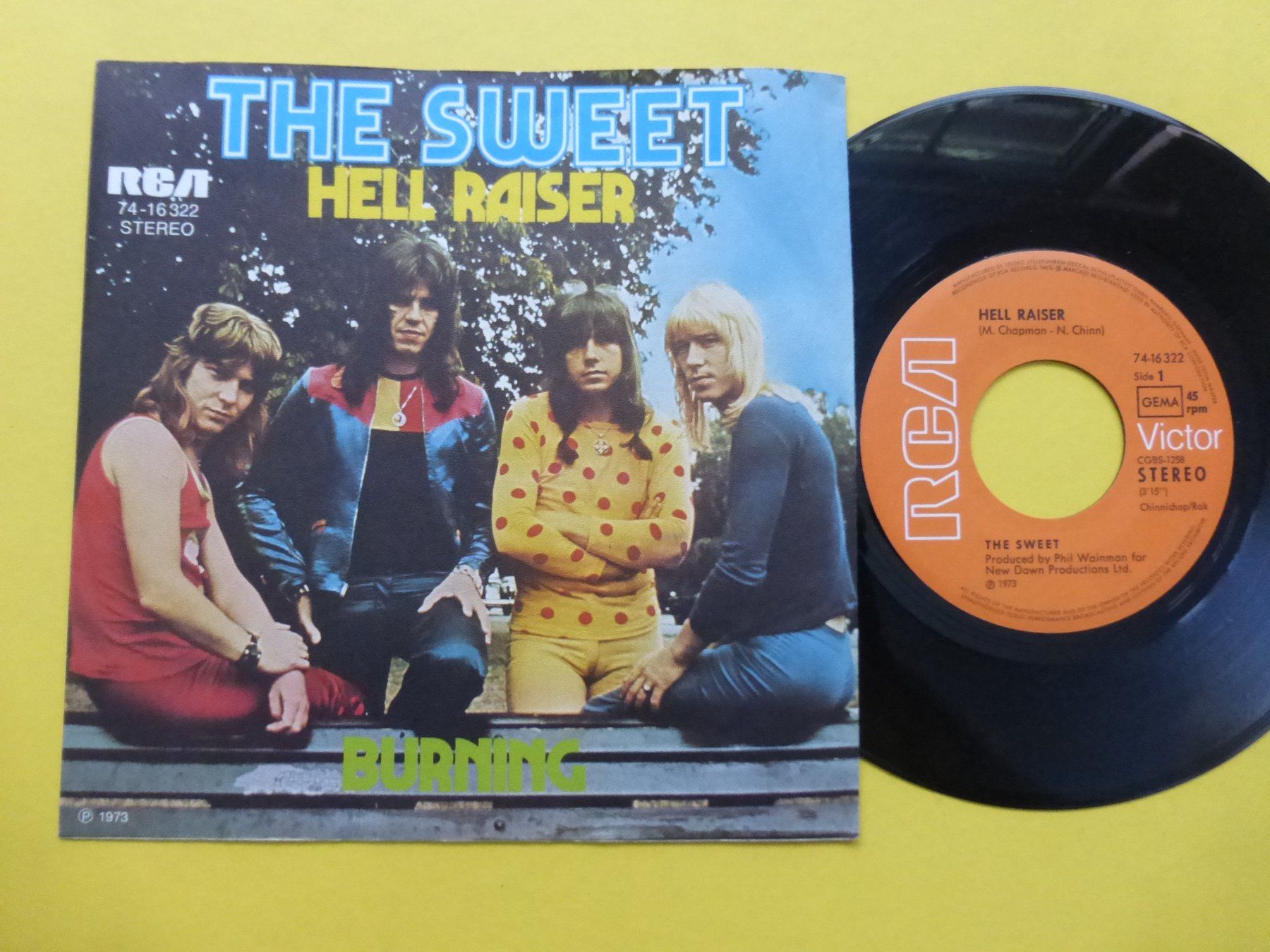 Dischi in vinile: The Sweet – Hell Raiser / Burning – Usato da Zürich venduto da Swiss57