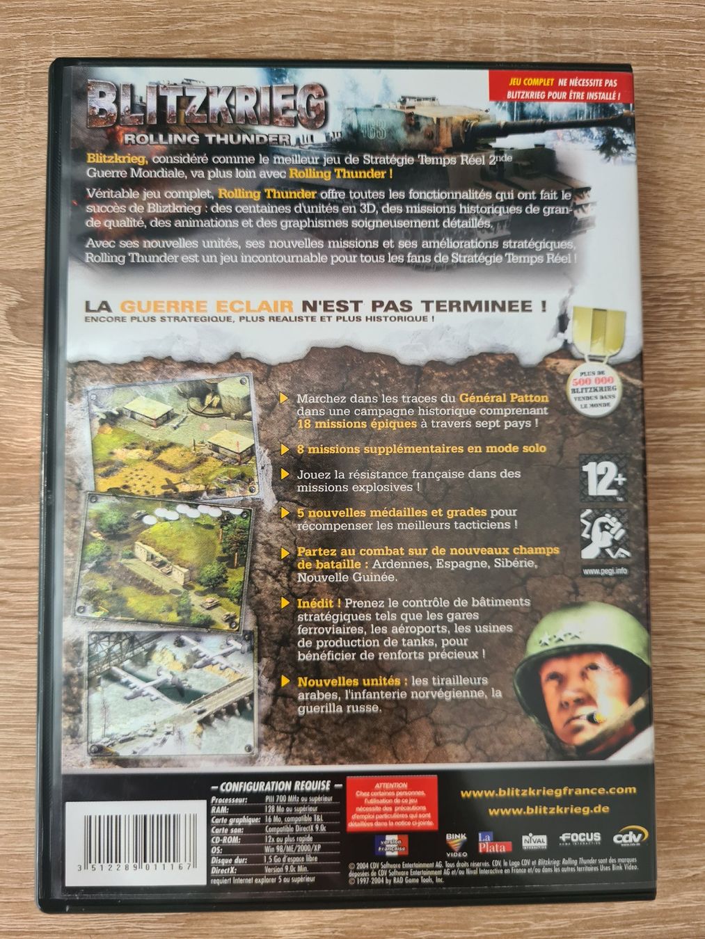 Giochi: Blitzkrieg Rolling Thunder (French) (2 CD) - PC – Usato da Carouge GE venduto da Franllo 1