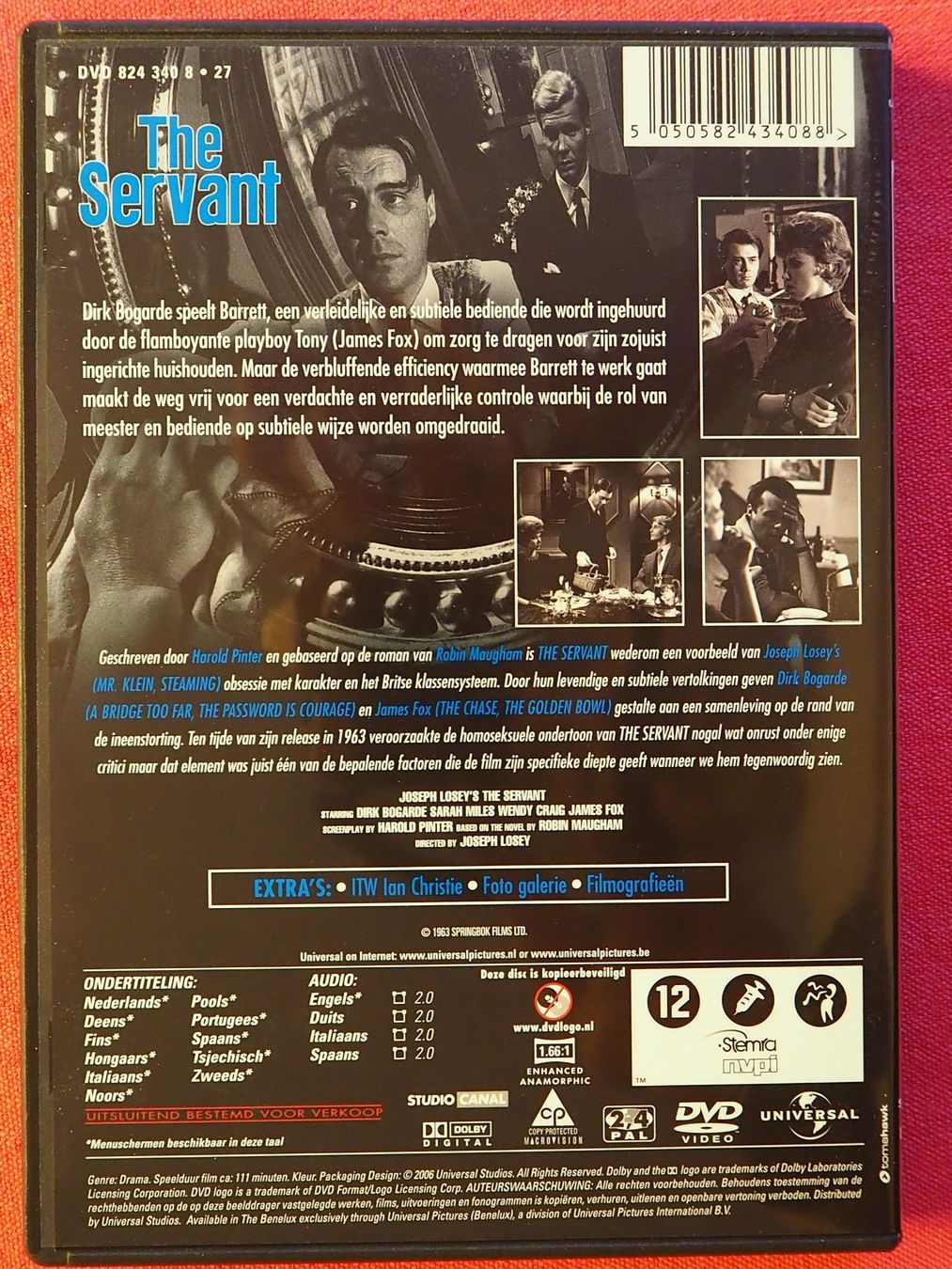 Tutti i DVDs: Der Diener - The Servant / Dirk Bogarde / deutsch – Usato da Chur venduto da dluli 1