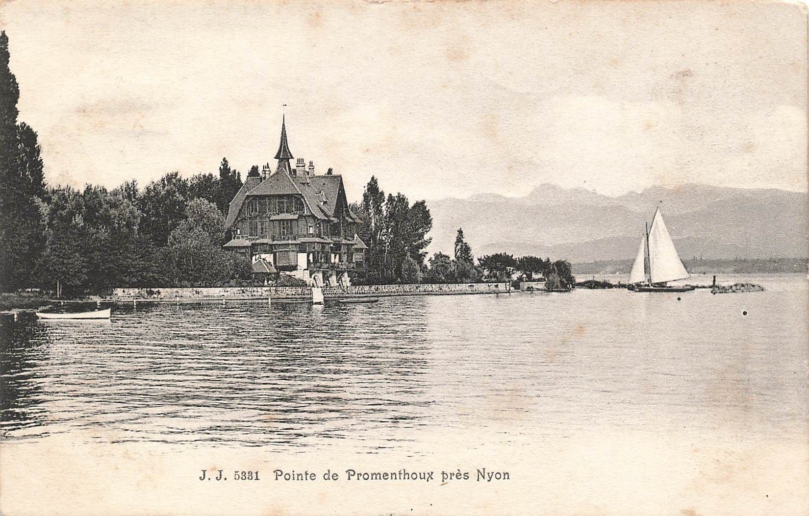 Cartoline postali: Pointe de promenthoux pres Nyon – Usato da Biasca venduto da Blenio71