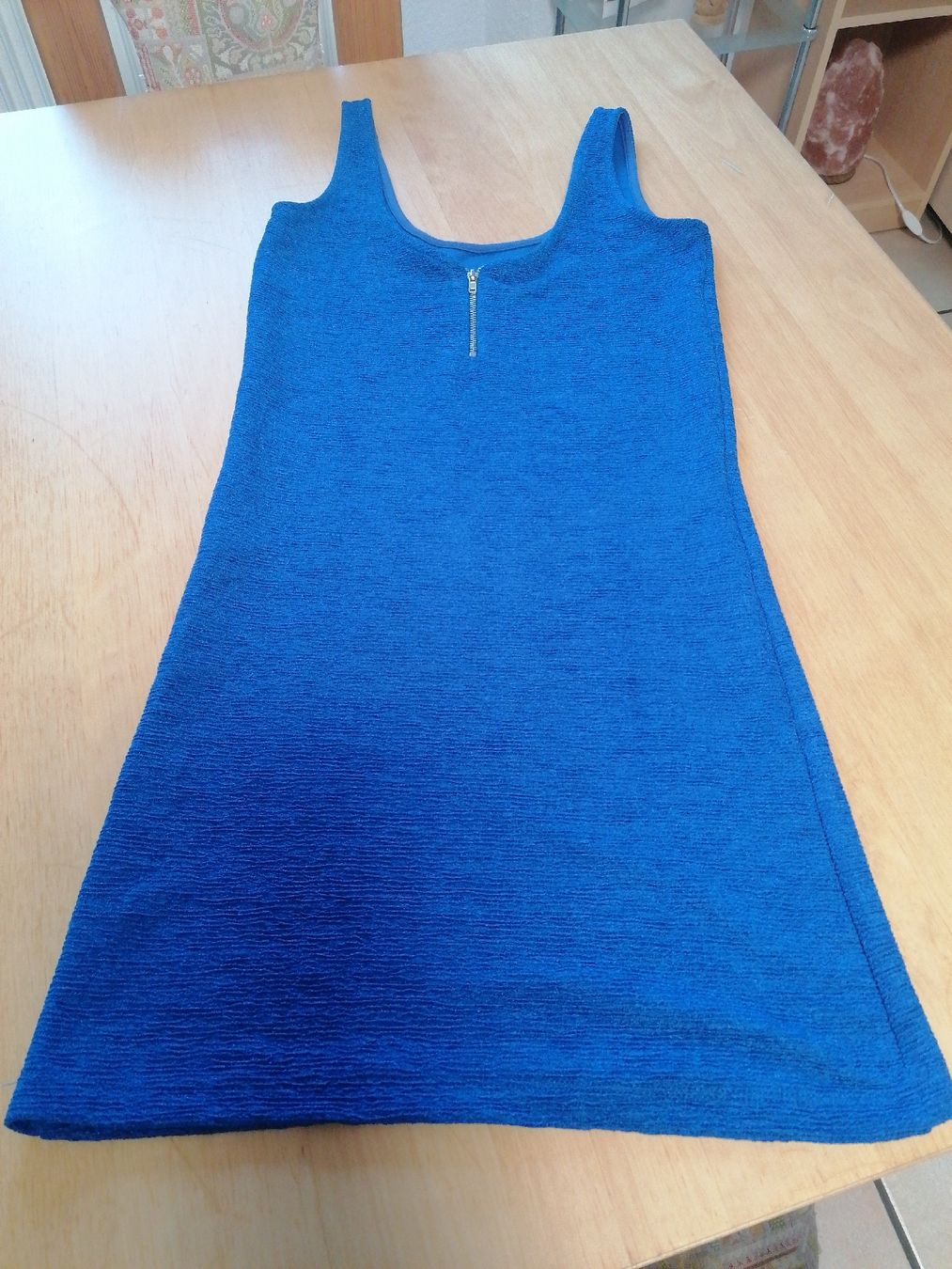 Vestiti: Robe bleue élégante avec fermeture éclair dorée – Usato da Vicques venduto da Dauphine 1