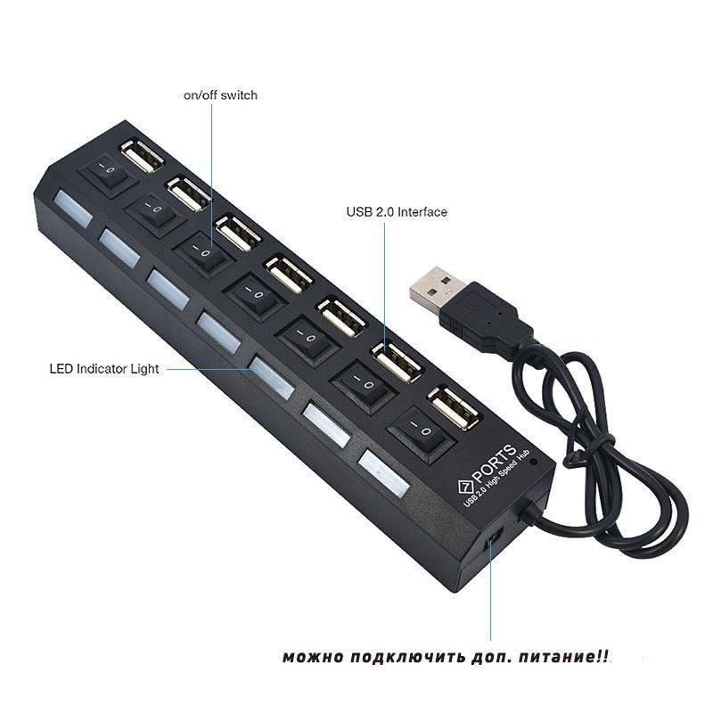 Hub & Switch: HUB USB à 7 ports – Nuovo e nell'imballaggio originale da Delémont venduto da musica1948 3