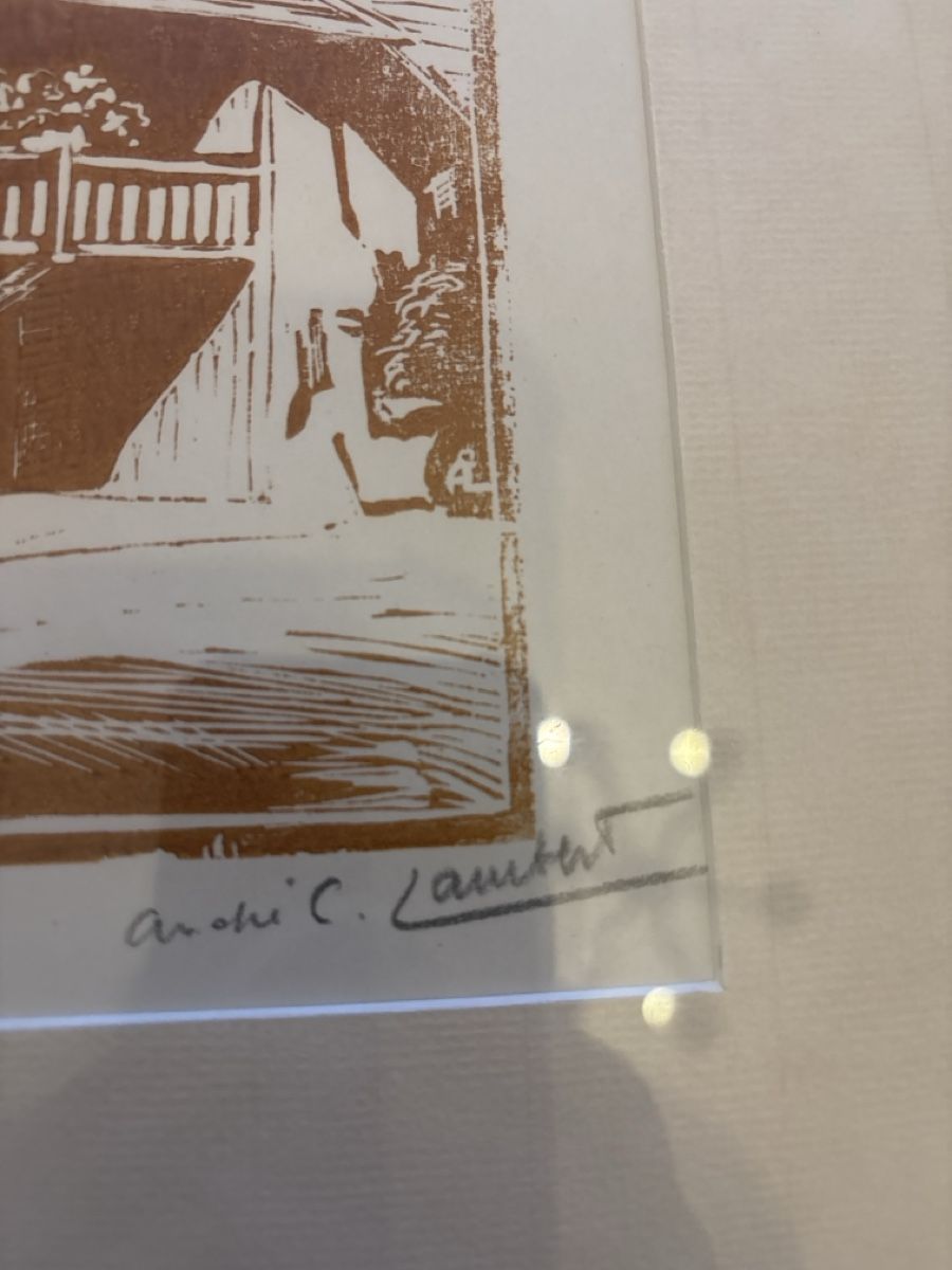 Incisioni: Gravure Ancienne Signée Lambert, ferme savoyarde – Usato da Genève venduto da ati_tj8f 1