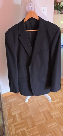 Sakko Maddison Wolle Herren Schwarz Grösse 54