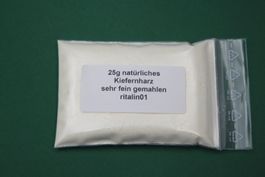 25 g Natürliches Kiefernharz sehr fein gemahlen Harz