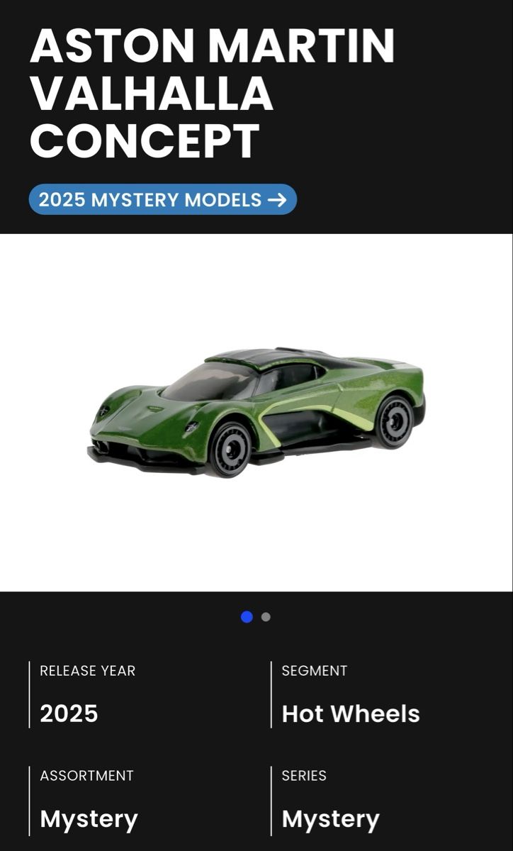 Hot Wheels Modellautos: Hot Wheels Mystery Models  Aston Martin Valhalla Concep – Neu und originalverpackt aus Oberhasli von digital-capture 2
