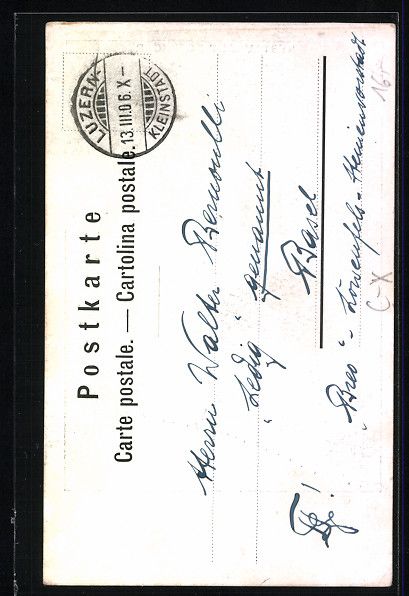 Cartes postales: Luzern, Ansicht vom Restaurant Rosengart – D'occasion à Berlin par bartko-reher 1