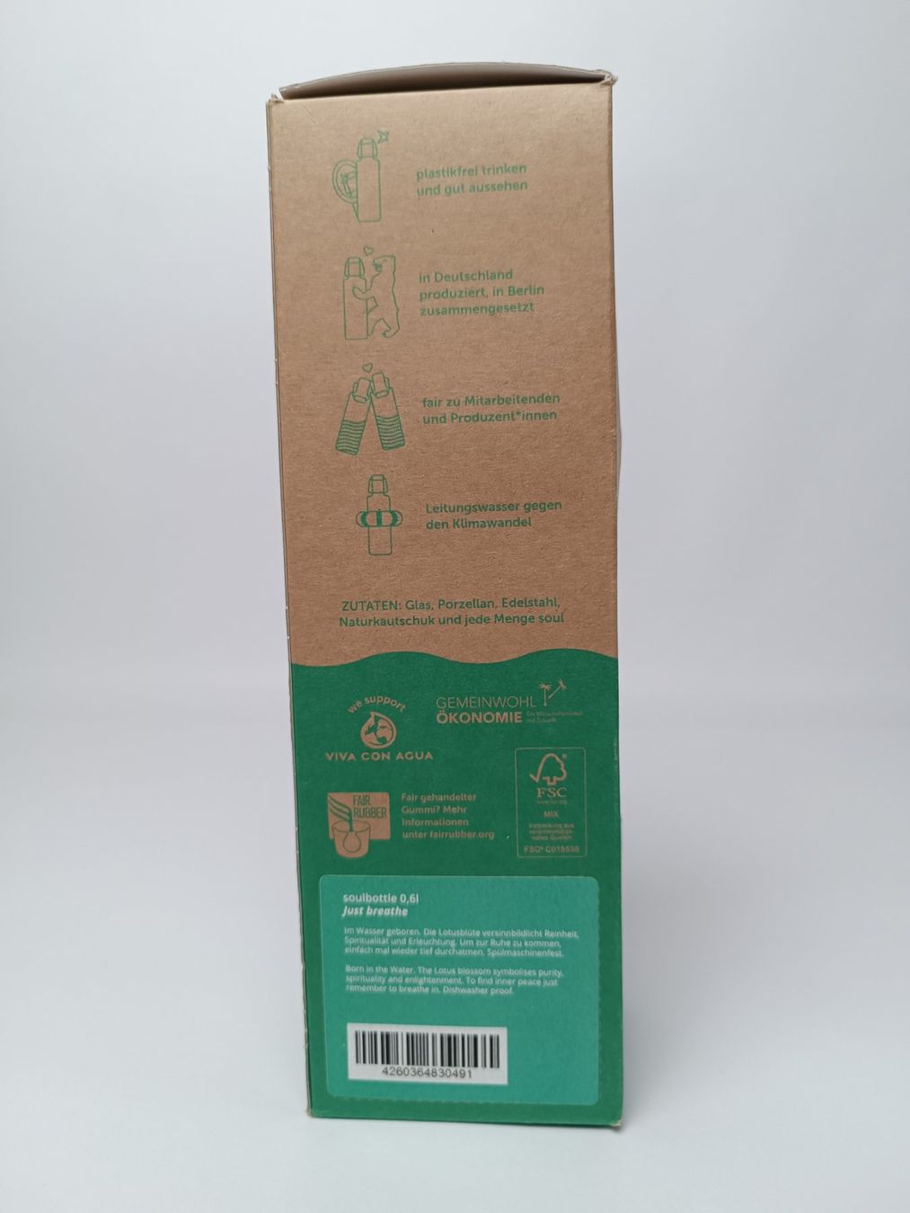 Borracce & Thermos: SOUL BOTTLES Glasflasche 0.6l – Usato da Suhr venduto da Restwert_Suhr 5