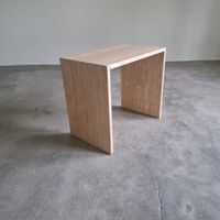 table travertin italy vintage 1980 minimaliste