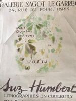Plakat Suz Humbert Galerie Sagot le Garrec Paris Orig. 1950