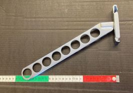 Abhängearm verchromt / Kleiderbügelhalter