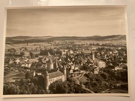 Luftaufnahme Estavayer-le-Lac,1948
