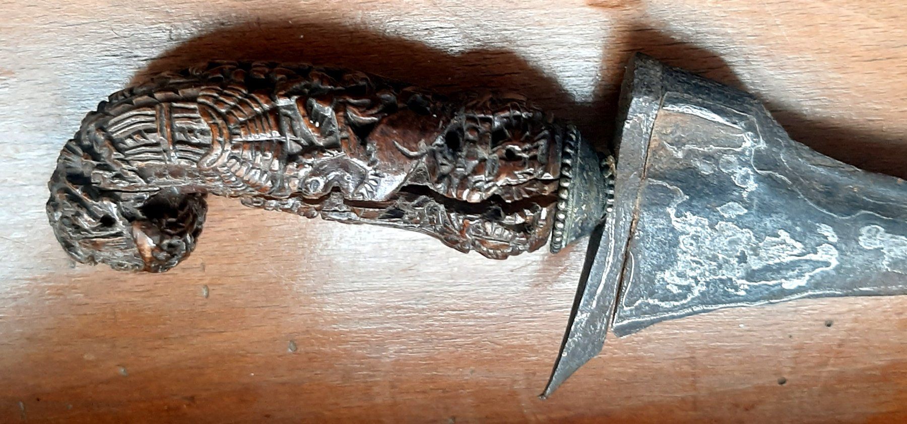Posate: Antiker Kris Dolch aus Damast Stahl – Usato da Arbon venduto da torso444 1