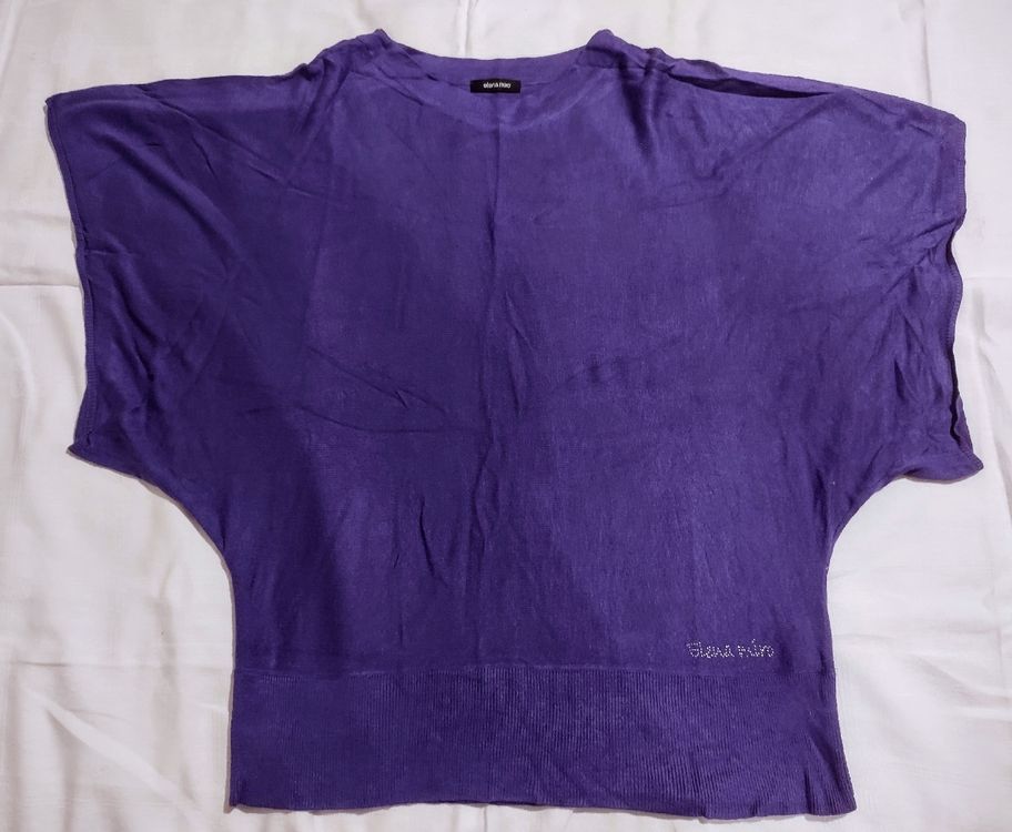 Elena Miro, maglia estiva viola taglia M, (Usato) a Riva san Vitale per
