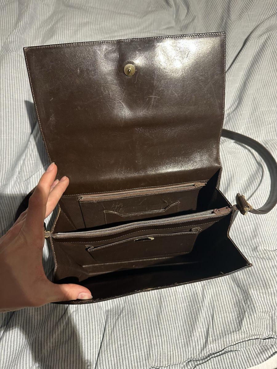 Borse da donna: braune Secondhand Umhängetasche – Usato da Grafstal venduto da jes_t6s7 1