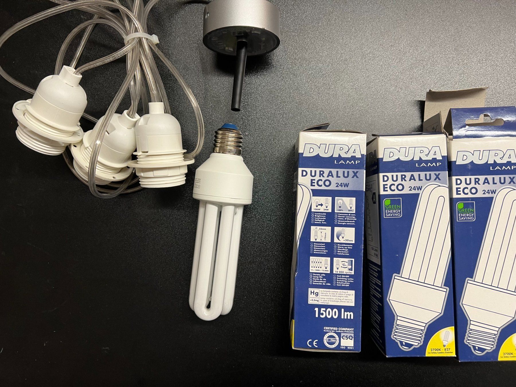 Lampadari & plafoniere: ESEDRA CILINDRO DIAM NERO incl. CABLE – Nuovo e nell'imballaggio originale da Mägenwil venduto da BackInWhite 2