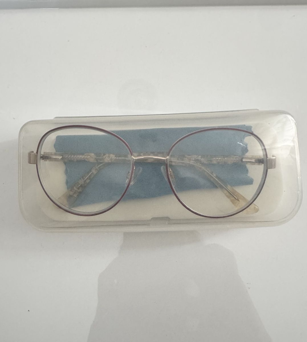 Brillen & Gläser: Red metal rim glasses with patterned arms – Gebraucht aus Zürich von kri_zhv2 3