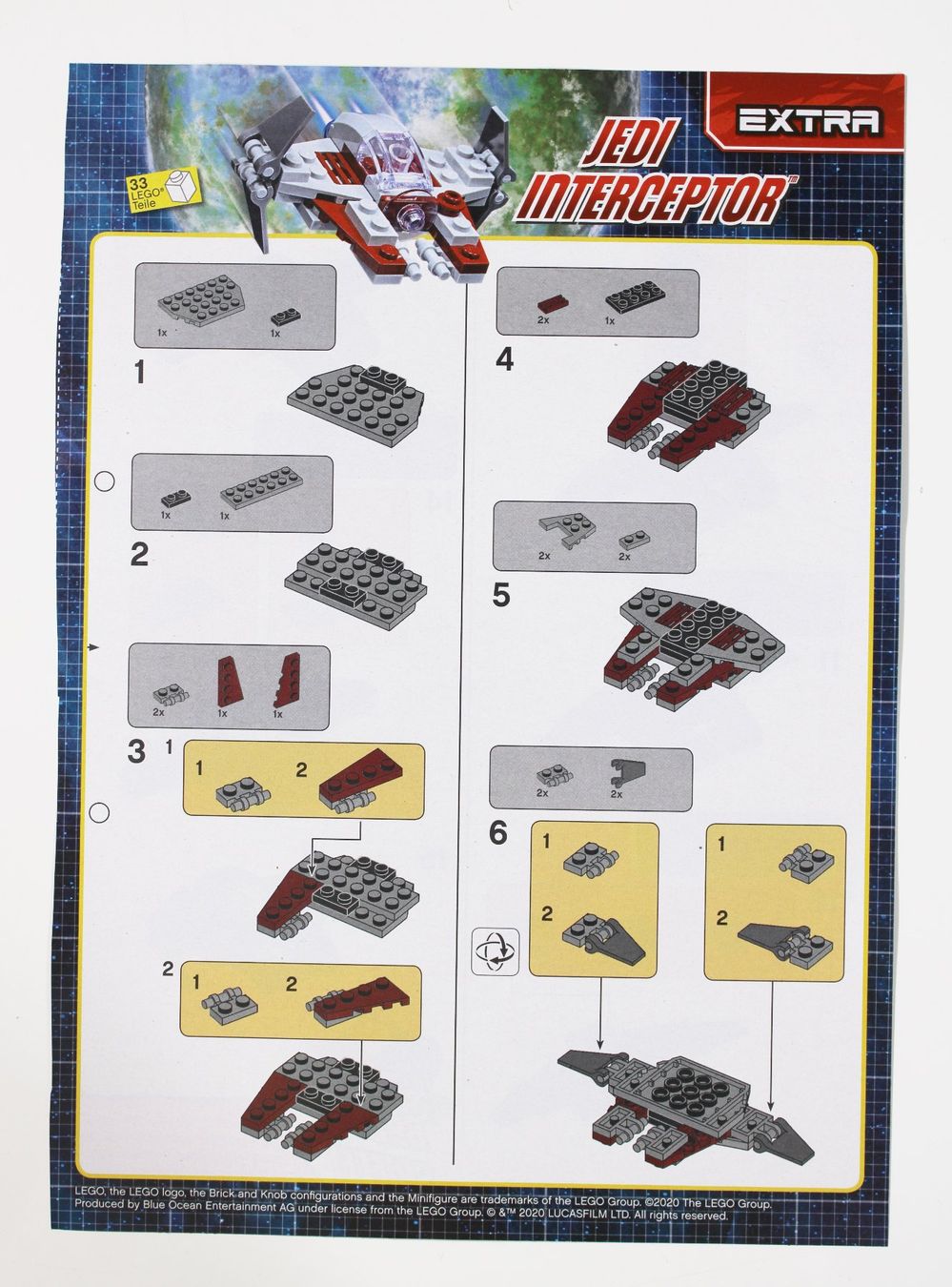 Lego Statuette: LEGO POLYBAG STAR WARS JEDI INTERCEPTOR von 2020 – Nuovo e nell'imballaggio originale da Brüttisellen venduto da Collector-Corner 2