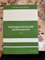Einleitungsartikel des ZGB und Personenrecht 4.Auflage