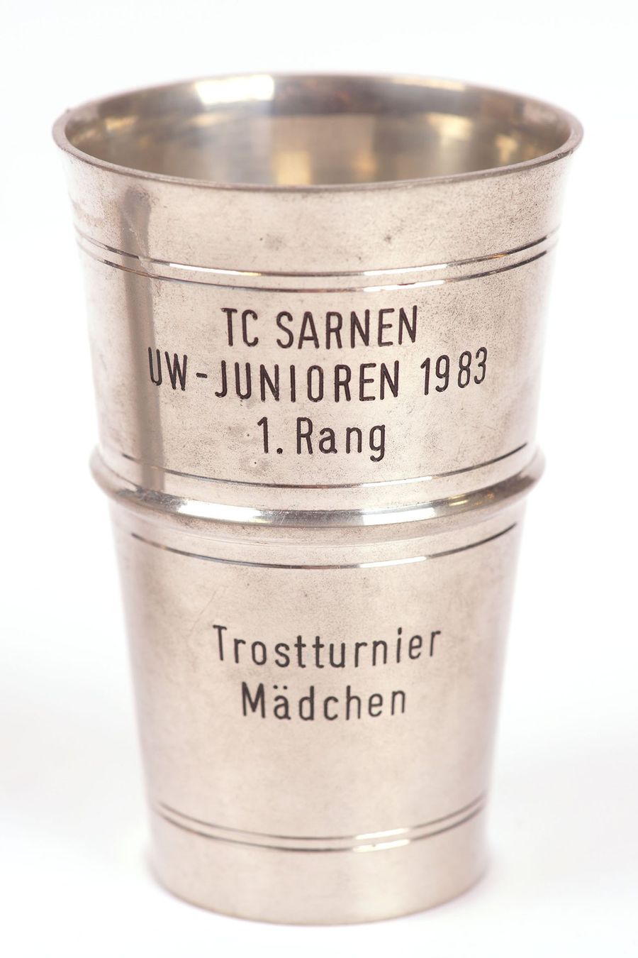 Altre raccolte & rarità: 4 Zinnbecher mit Gravuren – Usato da Buochs venduto da chicco64 3