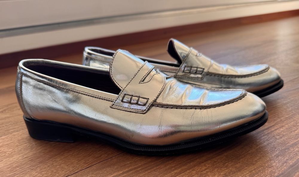 Scarpe da donna: Silberner Loafer von Fratelli Borgioli – Usato da Meilen venduto da ssp2023 3