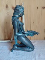 Skulptur Frau mit Muschel Bronze 34 cm Wasserspiel 😍🔥