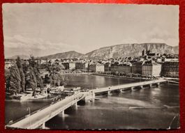Geneve Genf Pont des Bergues 1958