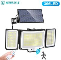 234 LED extérieure à énergie solaire capteur de mouvement