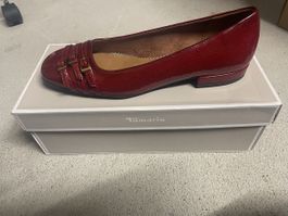 Tamaris Damenschuhe Gr. 38 rot Lackleder Frühlings-Look! Neu