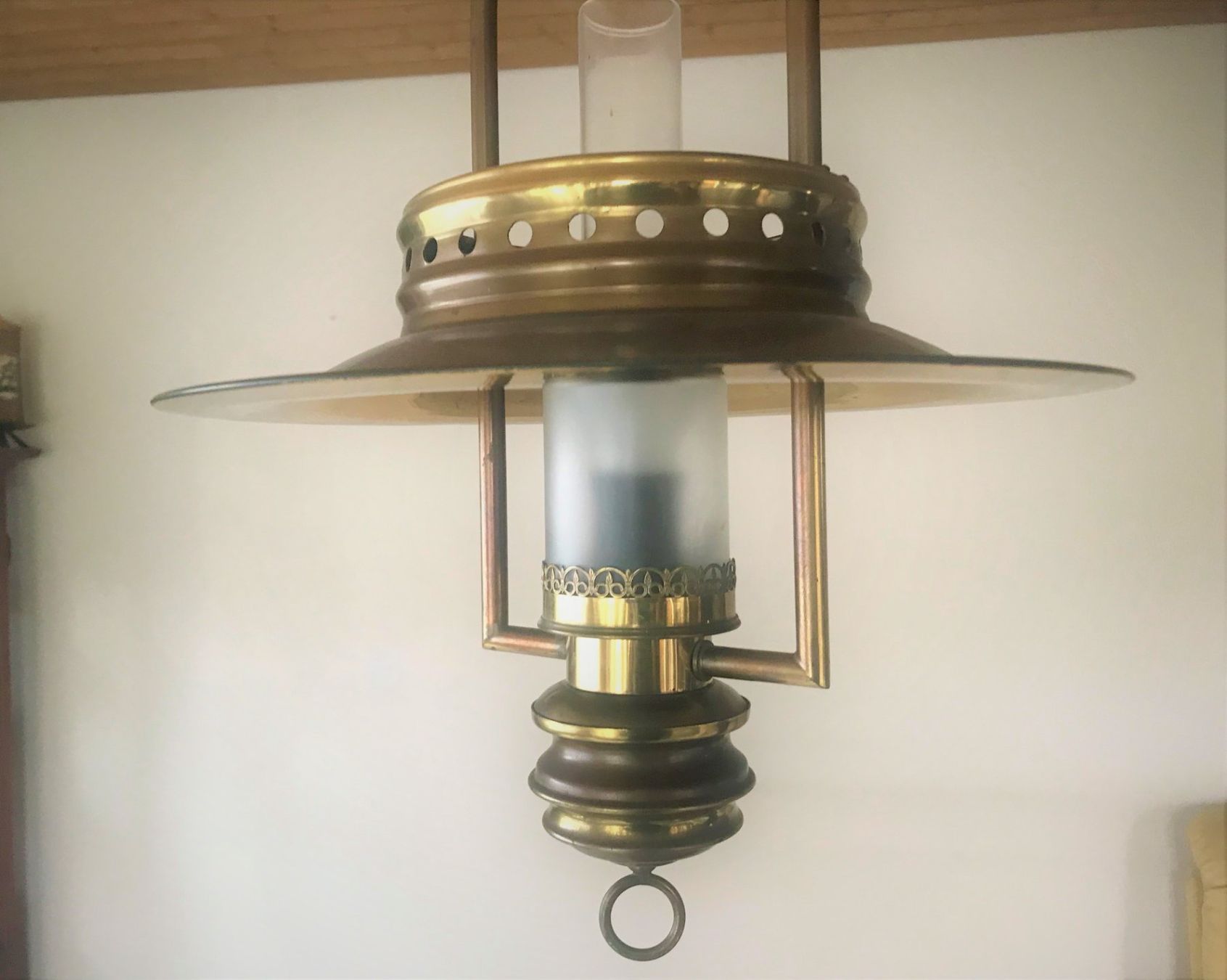 Kronleuchter & Deckenlampen: Hängelampe Messing / Glas – Gebraucht aus Biberist von longimanus3 1