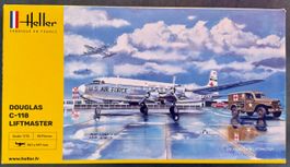 Douglas C-118 Liftmaster, Heller M 1:72, 45cm lang, 92 Teile