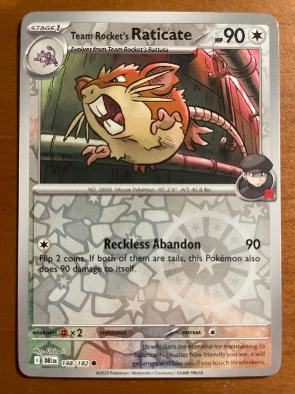 Pokémon Carte collezionabili: Pokemon Team Rocket's Raticate Reverse (Versand gratis) – Nuovo (secondo la descrizione) da Chur venduto da Angerson